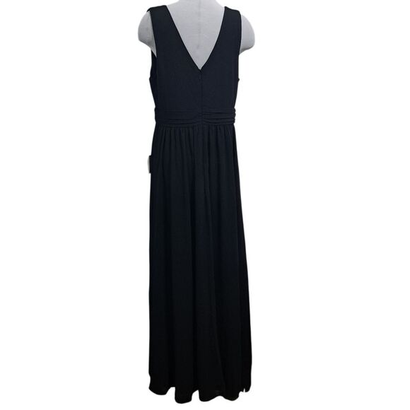Lulus Thoughts Of Hue Boho Chic Goth Surplice Maxi Dress Black Sz 1XL NWT - Picture 4 of 15